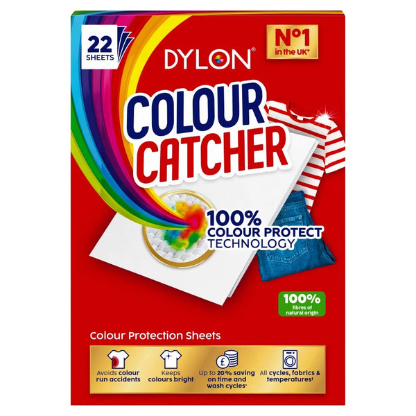Dylon Colour Catcher Protection Laundry Sheets 22 sheets, front of pack
