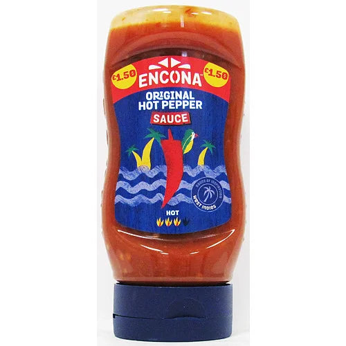 Encona Hot Pepper Sauce 285ml, front of pack