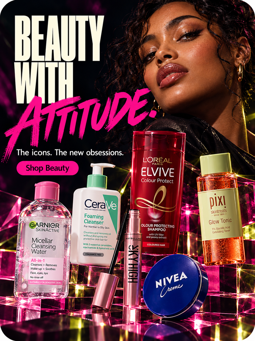 Beauty with attitude. The icons. The new obsessions. Shop Beauty.