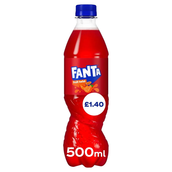 Fanta Fruit Twist Fizzy Drink 500ml, front of pack