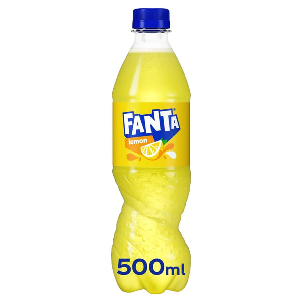 Fanta Lemon 500ml, front of pack