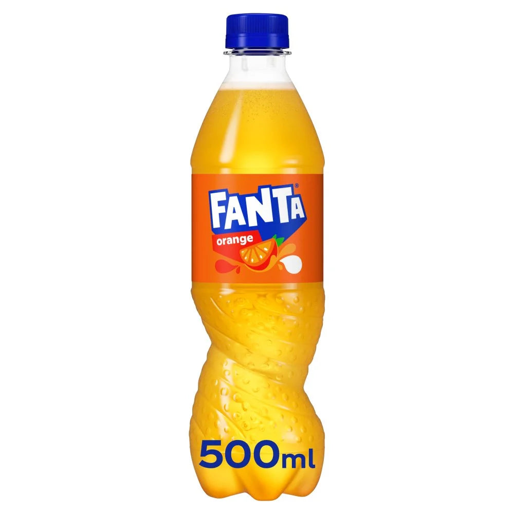 Fanta Orange 500ml, front of pack