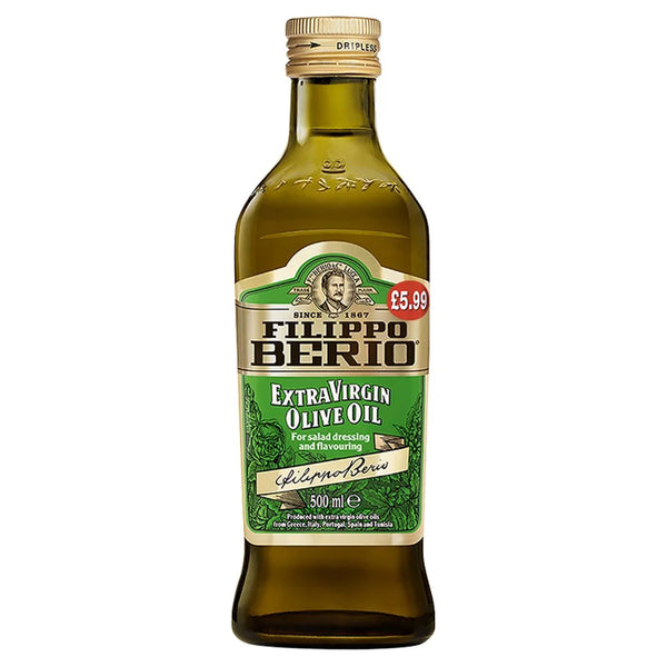 Filippo Berio Extra Virgin Olive Oil 500ml, front of pack