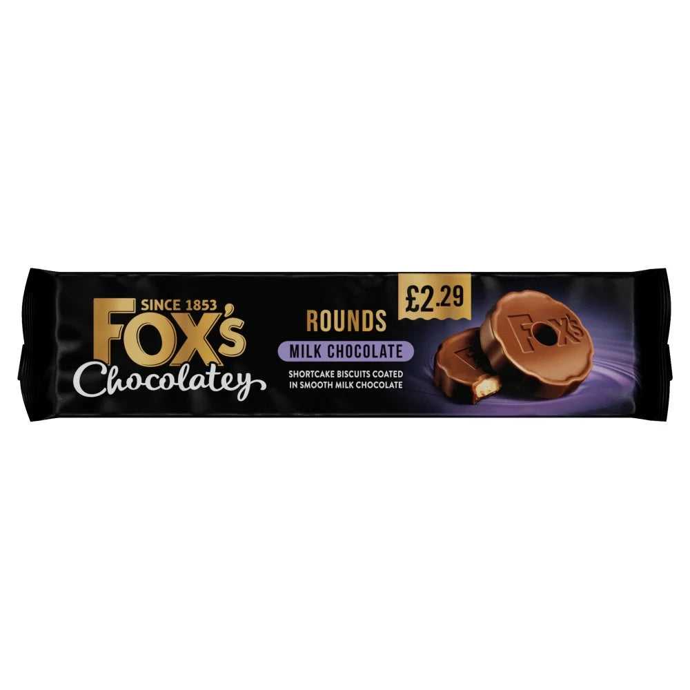 Fox's Fabulous Chocolatey Milk Chocolate Rounds 130g, front of pack