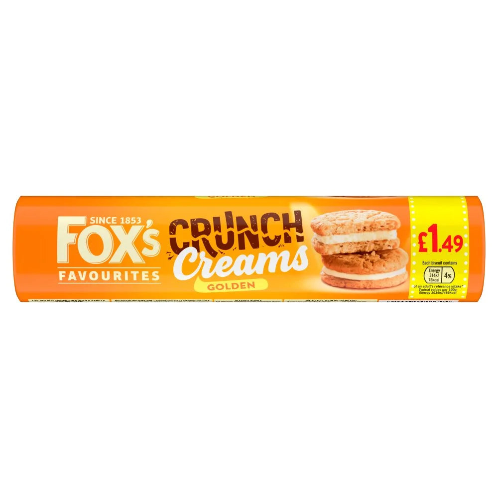 Fox's Golden Crunch Creams 200g, front of pack