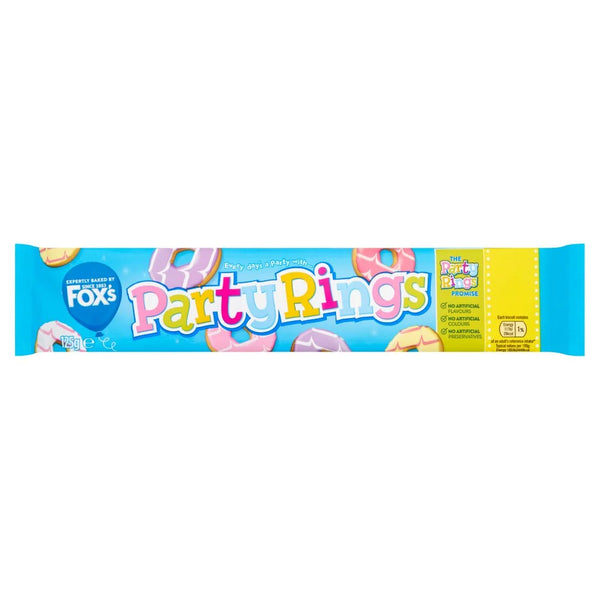 Fox's Party Rings 125g, front of pack