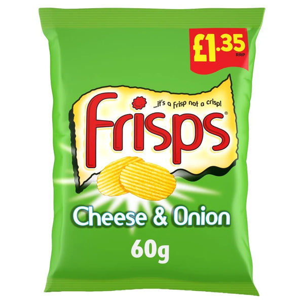 Frisps Cheese & Onion Crisps 60g, front of pack