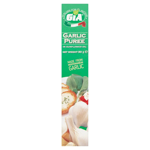 Gia Garlic Puree in Sunflower Oil 90g, front of pack