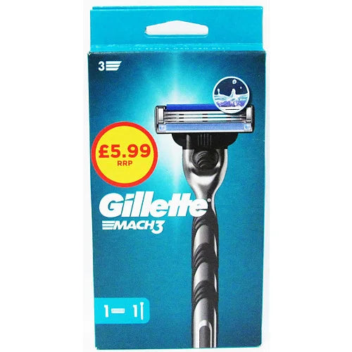 Gillette Mach3 Razor, front of pack