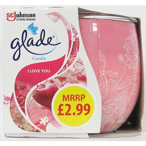 Glade Candle With Love, front of pack