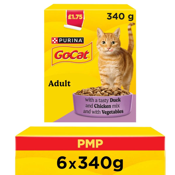 Go-Cat Chicken and Duck Dry Cat Food 340g, front of pack