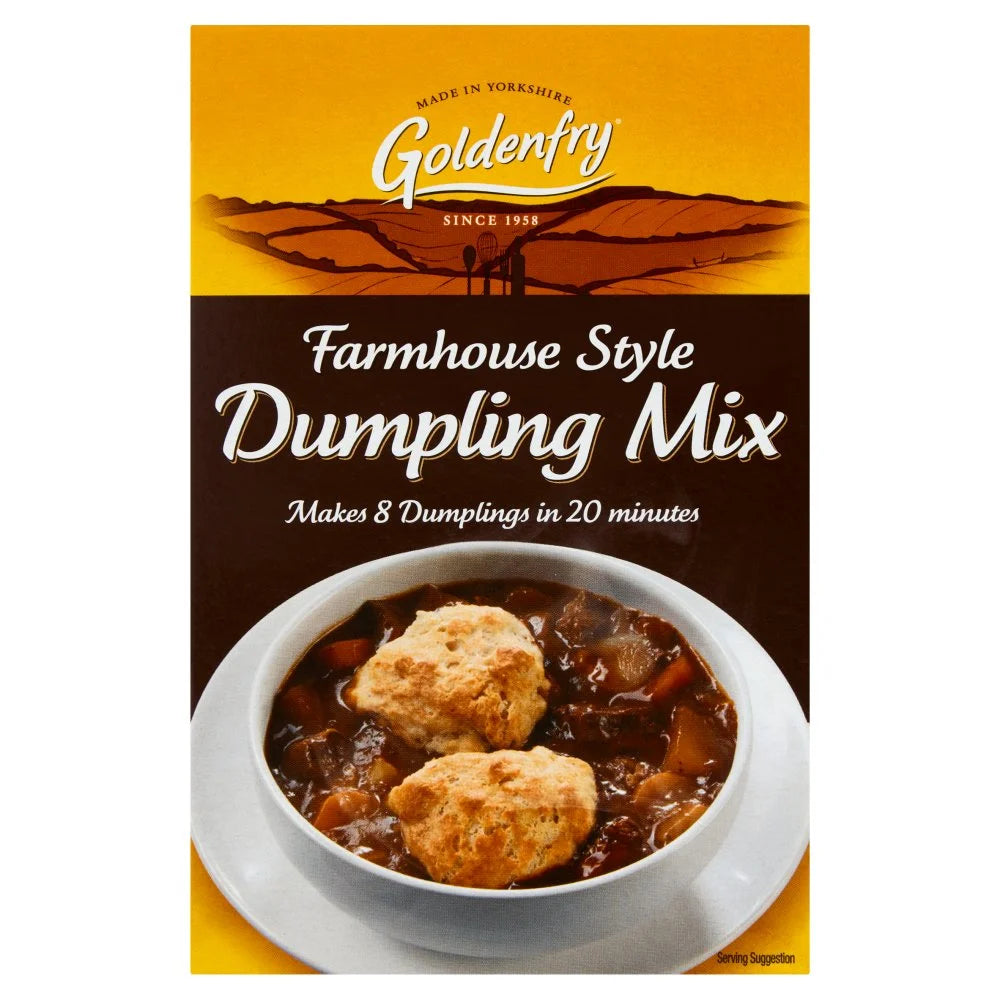Goldenfry Farmhouse Style Dumpling Mix 142g, front of pack