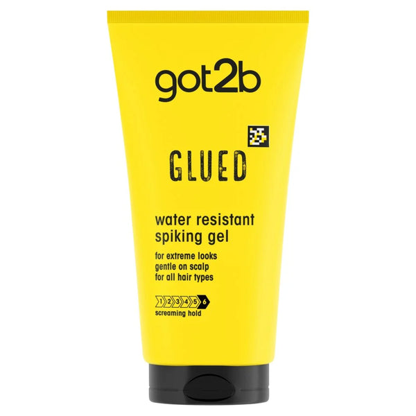 got2b Glued Water Resistant Spiking Hair Gel 150ml, front of pack