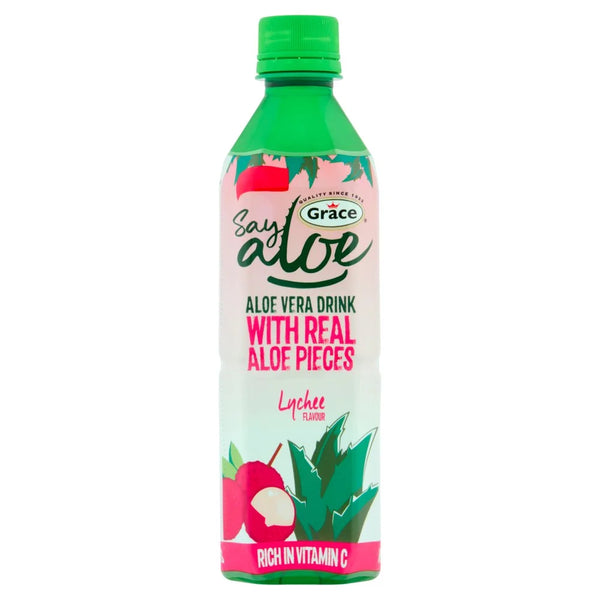 Grace Aloe Lychee 500ml, front of pack