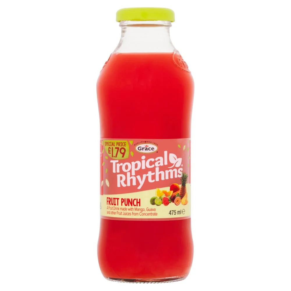 Grace Tropical Rhythms Fruit Punch 475ml, front of pack