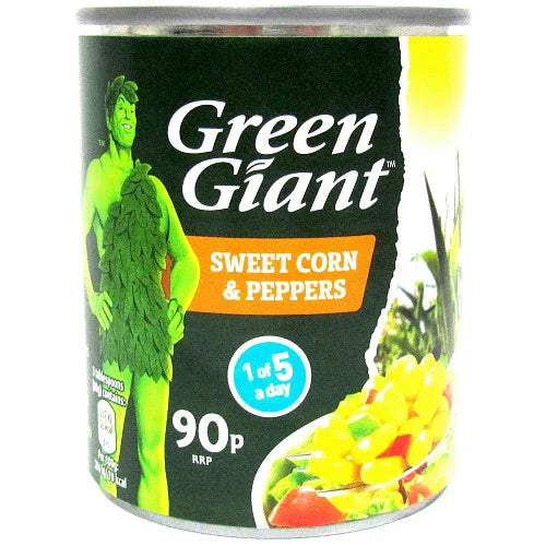 Green Giant Sweetcorn and Peppers 198g, front of pack