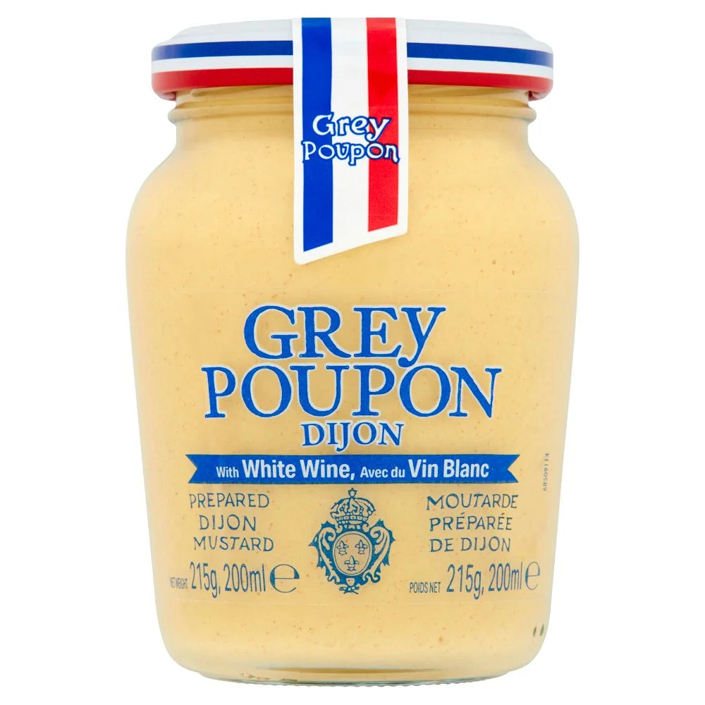 Grey Poupon Prepared Dijon Mustard 215g, front of pack