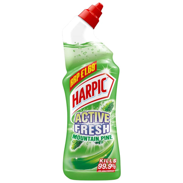 Harpic Active Fresh Pine Toilet Cleaner 750ml, front of pack