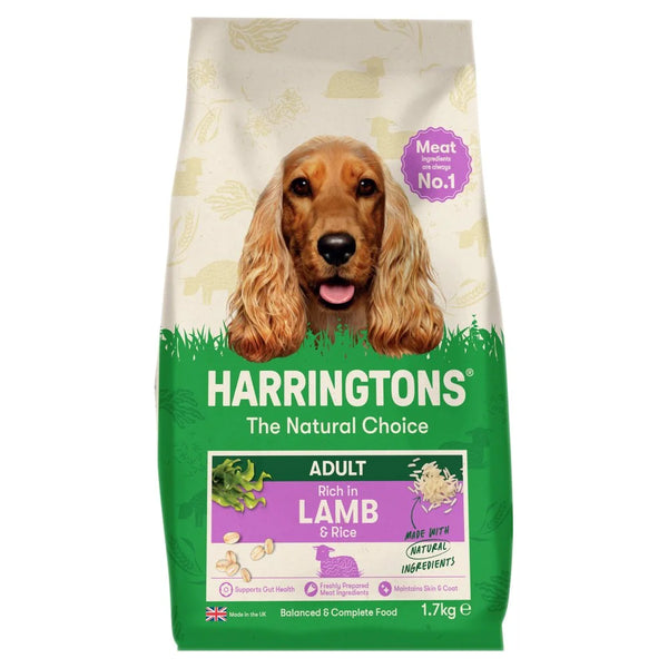 Harringtons Rich in Lamb & Rice Dry Adult Dog Food 1.7kg, front of pack