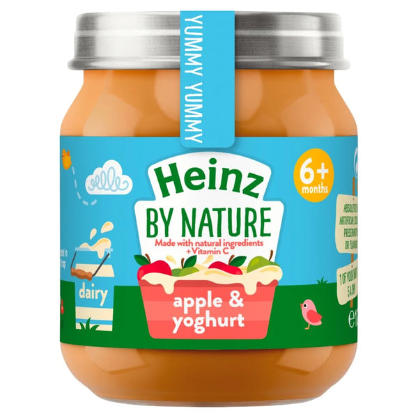 Heinz By Nature Apple and Yoghurt Baby Food Jar 120g, front of pack
