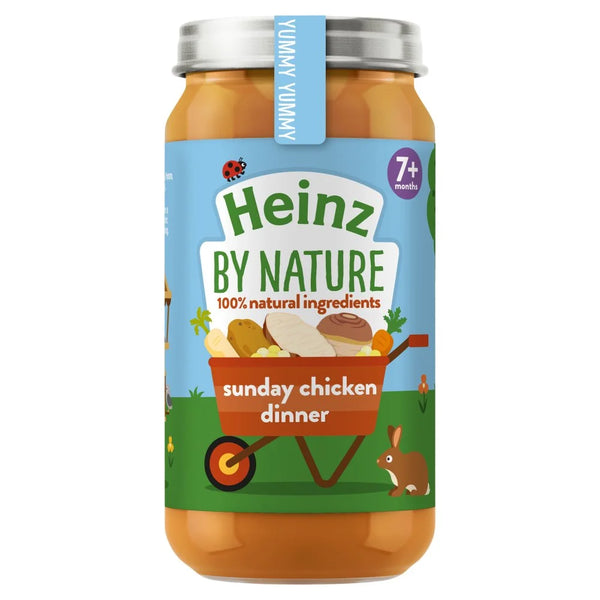 Heinz By Nature Sunday Chicken Dinner Baby Food Jar 200g, front of pack
