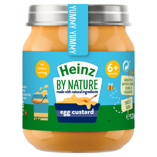 Heinz Egg Custard Baby Food Jar 120g, front of pack