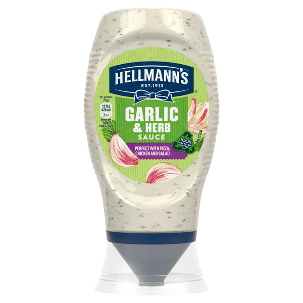 Hellmann's Garlic and Herb Sauce 250ml, front of pack