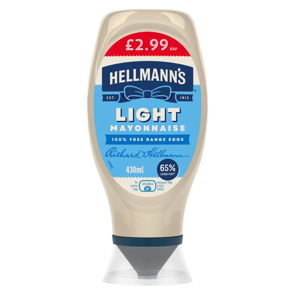 Hellmann's Light Mayonnaise 430ml, front of pack