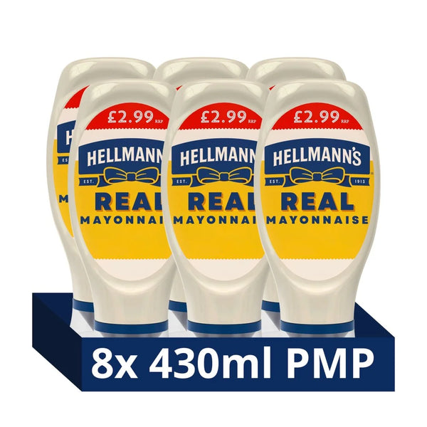 Hellmann's Squeezy Real Mayonnaise 430ml, front of pack