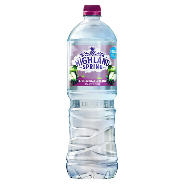 Highland Spring Apple and Blackcurrant Water 1.25L, front of pack