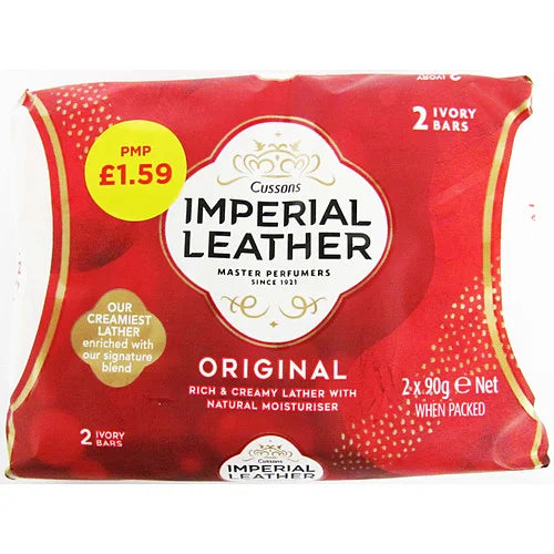 Imperial Leather Original Soap Twin Pack, front of pack