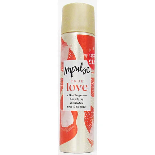 Impulse Body Spray True Love 75ml, front of pack