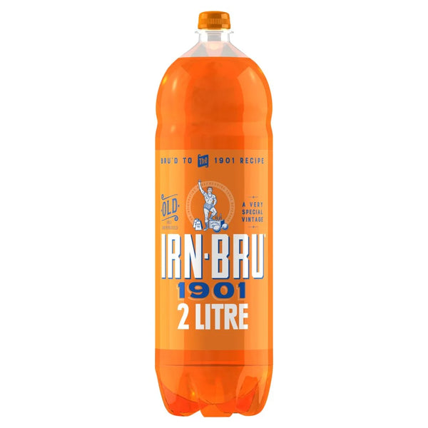 Irn-Bru 1901 Soft Drink 2L bottle, front of pack