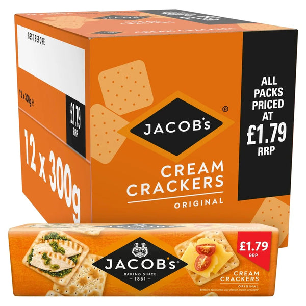 Jacob's Cream Crackers 300g, front of pack