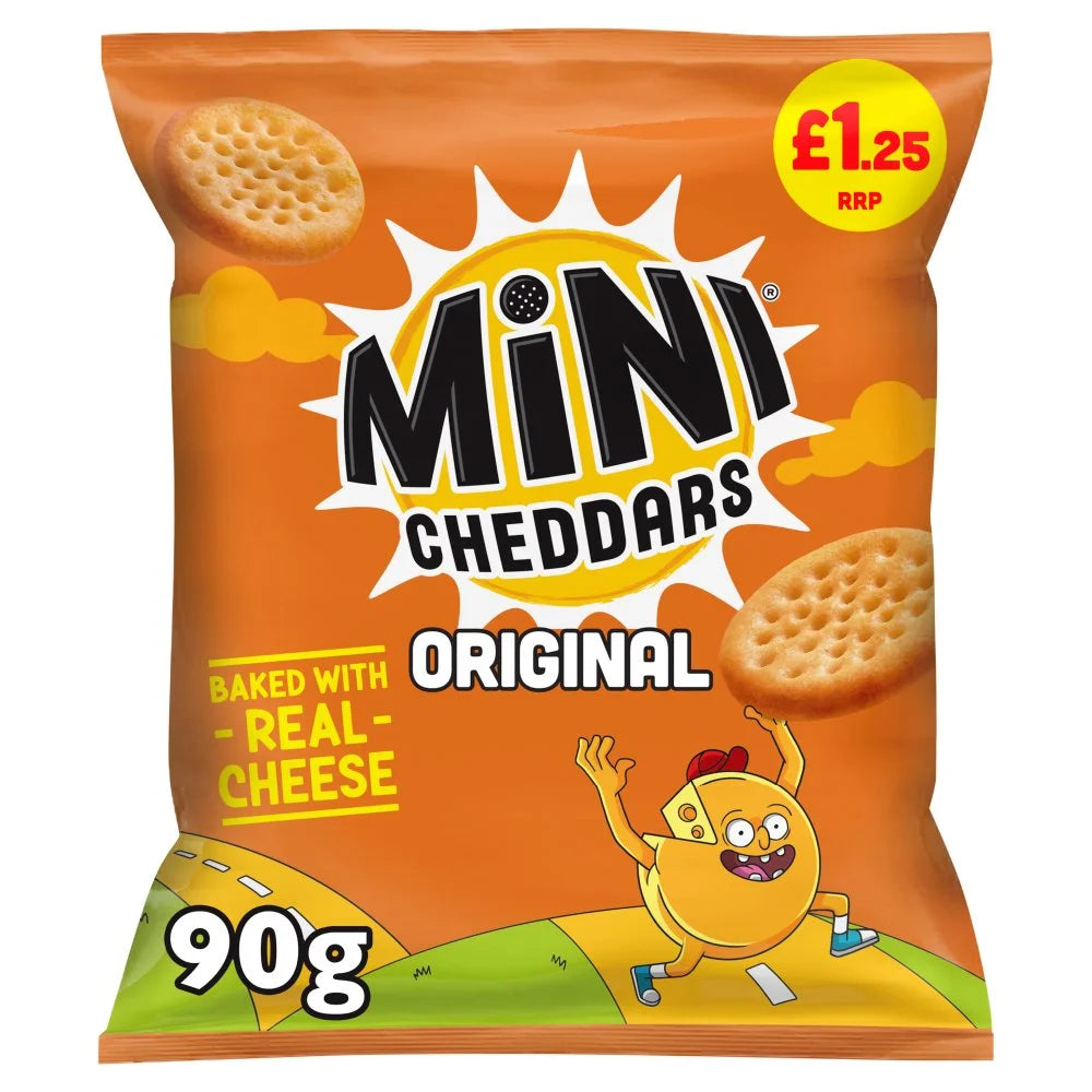 Jacob's Mini Cheddars Original 90g, front of pack