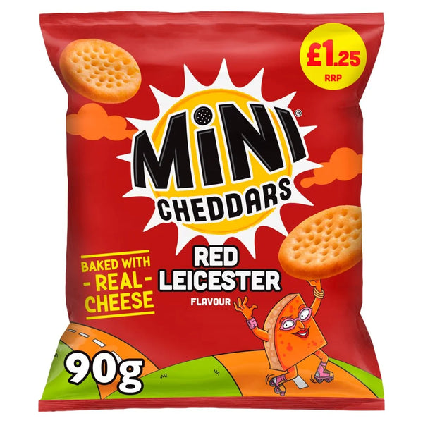 Jacob's Mini Cheddars Red Leicester Flavour 90g, front of pack