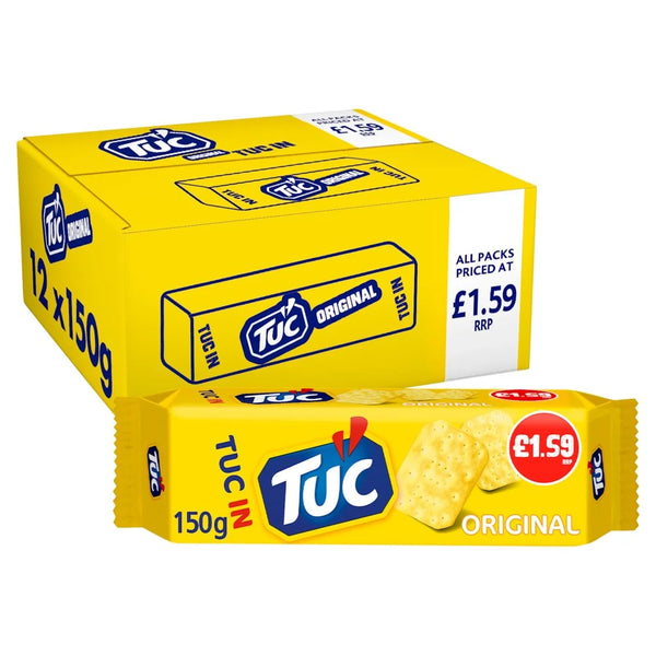 Jacob's Tuc Original Snack Crackers 150g, front of pack