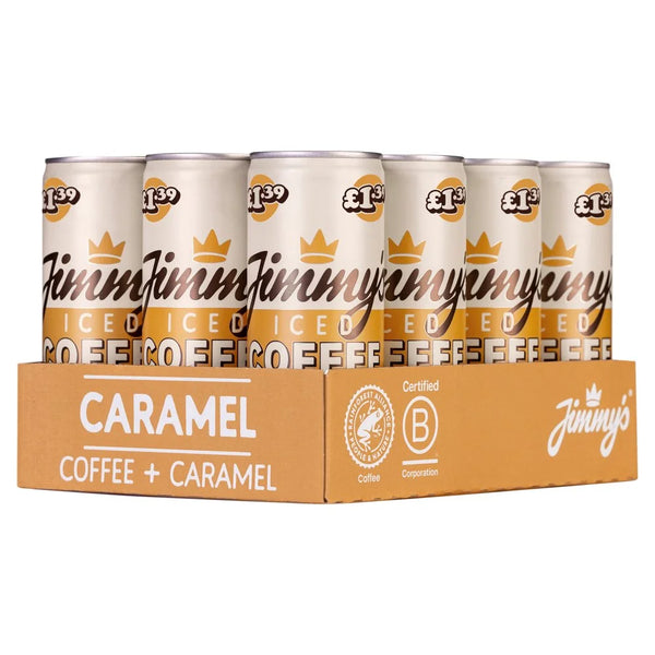 Jimmy's Caramel Iced Coffee 250ml, front of pack