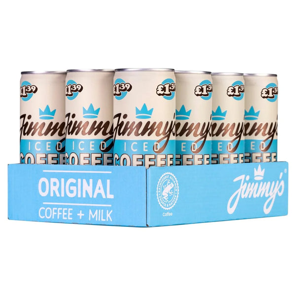 Jimmy's Original Iced Coffee Cans 250ml, front of pack