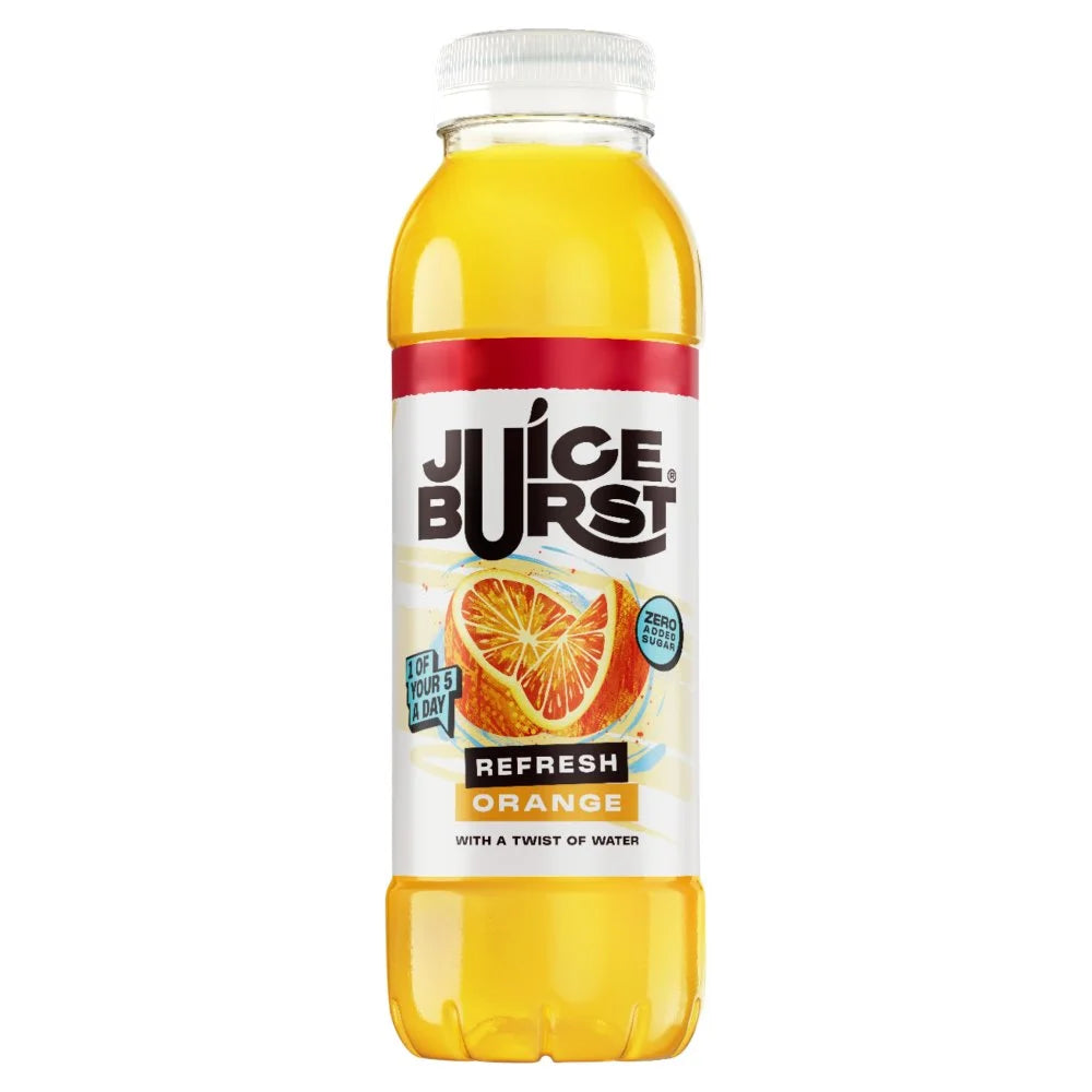 Juice Burst Orange Quencher 400ml, front of pack