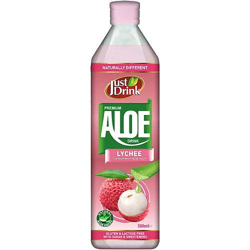 Just Drink Lychee 500ml, front of pack