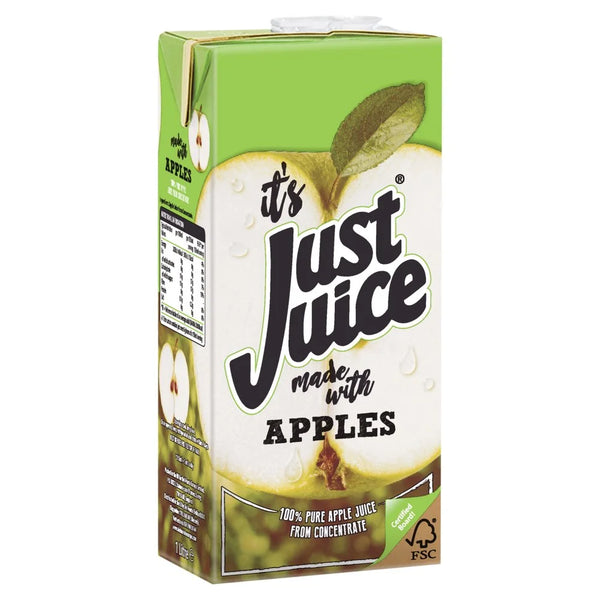 Just Juice 100% Pure Apple Juice From Concentrate 1 Litre, front of pack