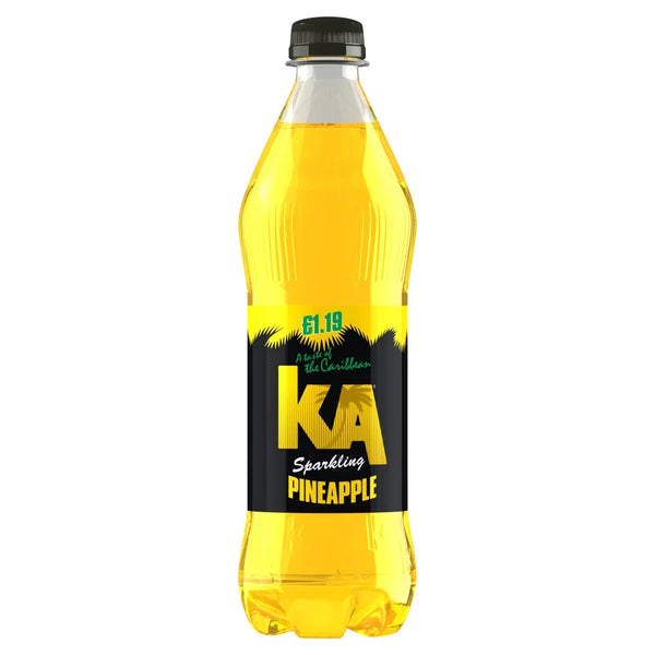 KA Pineapple Sparkling Soft Drink 500ml, front of pack