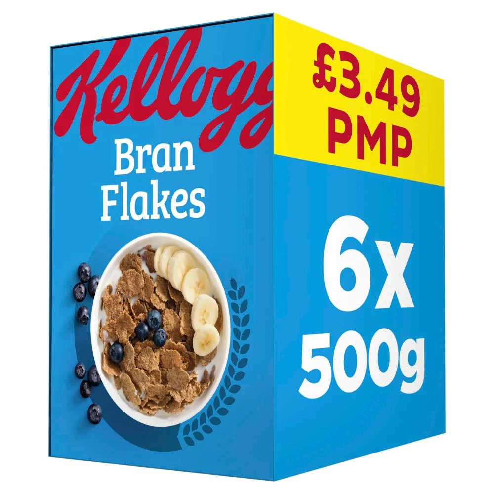 Kellogg's Bran Flakes Breakfast Cereal 500g, front of pack