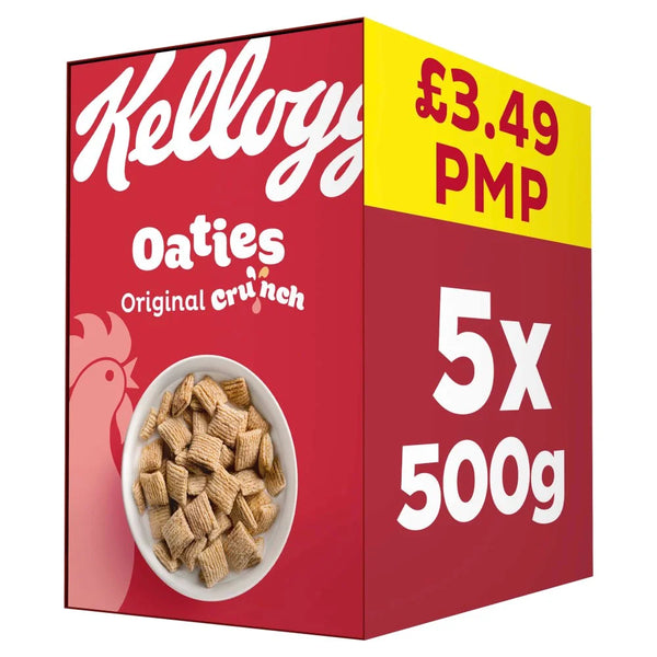 Kellogg's Oaties Original Crunch Breakfast Cereal 500g, front of pack