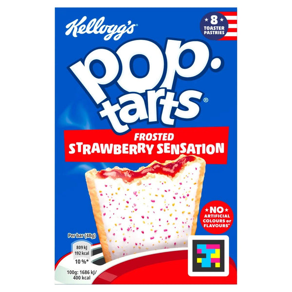 Kellogg's Pop-Tarts Frosted Strawberry Sensation 8x48g, front of pack