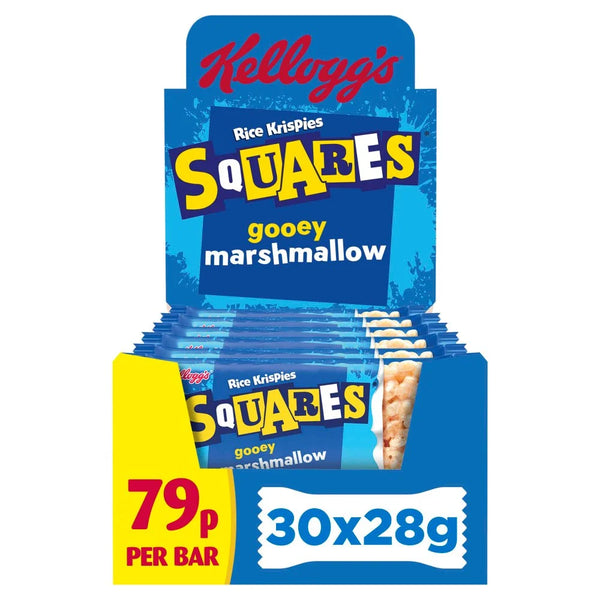 Kellogg's Rice Krispies Squares Marshmallow Snack Bar 28g, front of pack