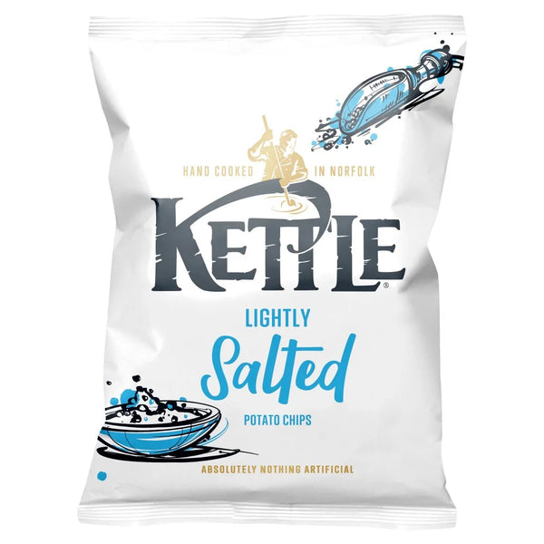 Kettle Lightly Salted Potato Chips 40g, front of pack