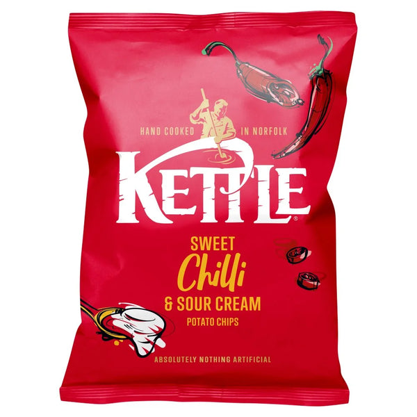 Kettle Sweet Chilli & Sour Cream crisps 40g, front of pack