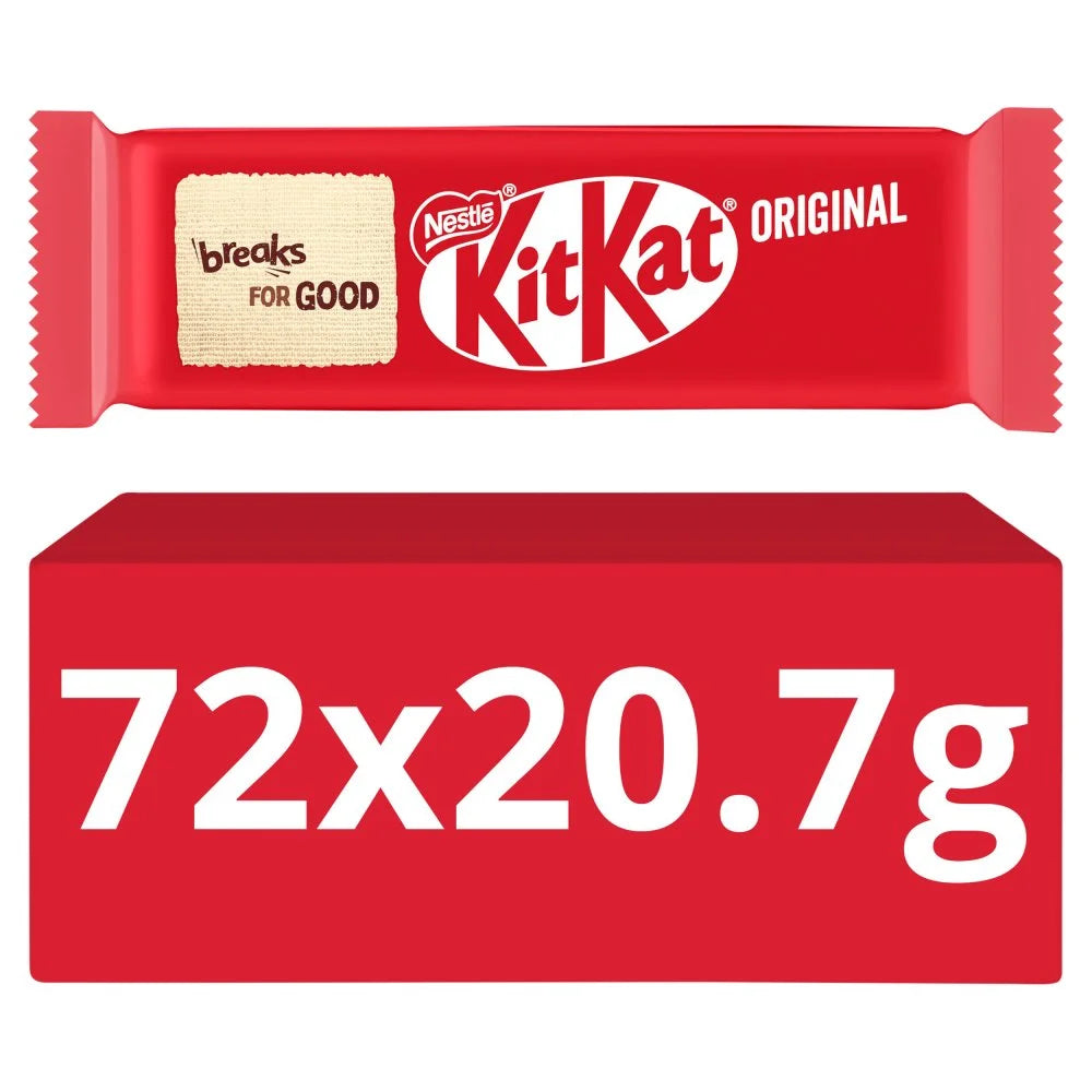 KitKat 2 Finger Milk Chocolate Biscuit Bar 20.7g, front of pack